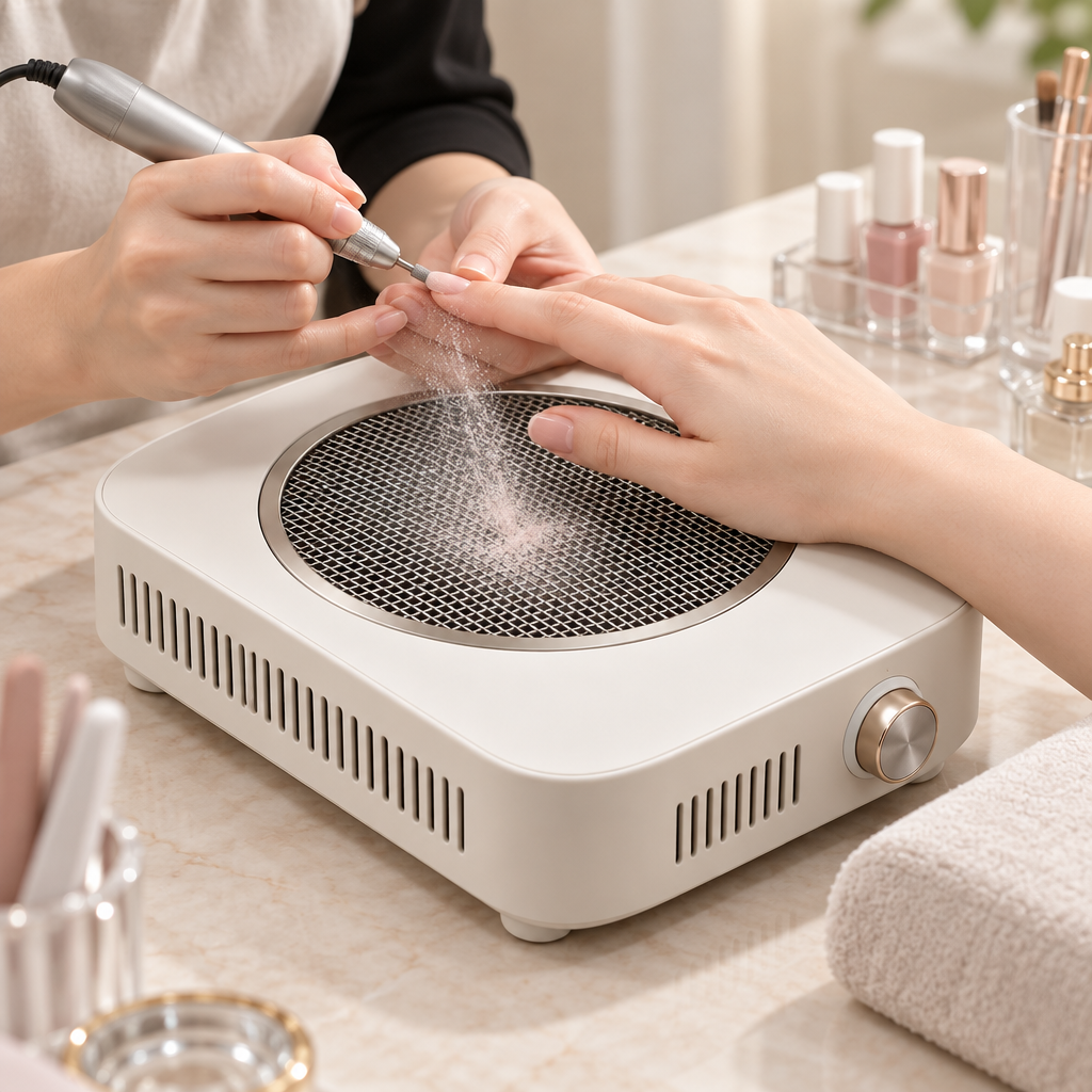 White Nail Dust Collector