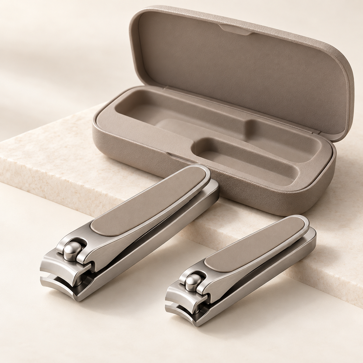 Nail Clipper Duo with Case