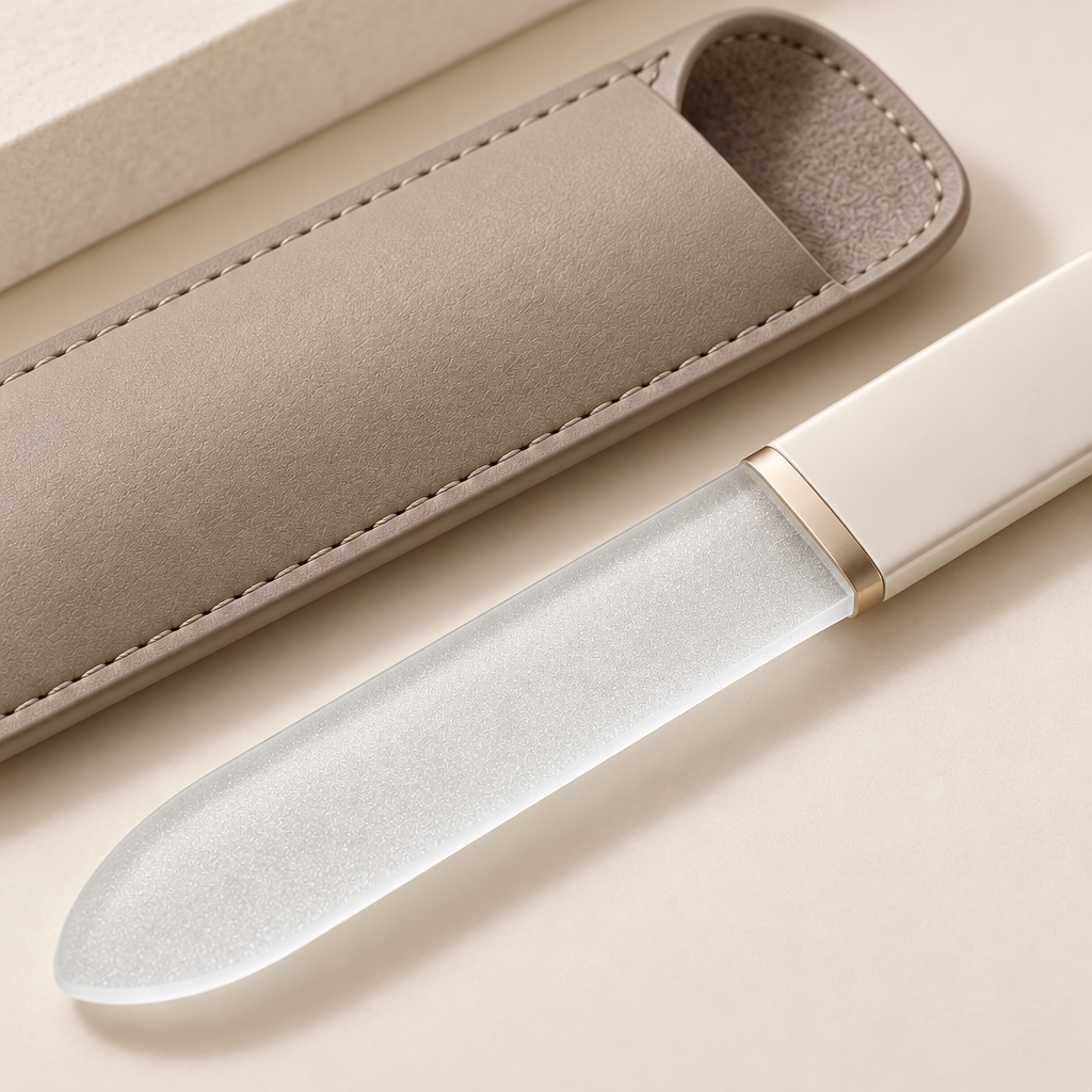 Glass Nail File Duo with Sleeve