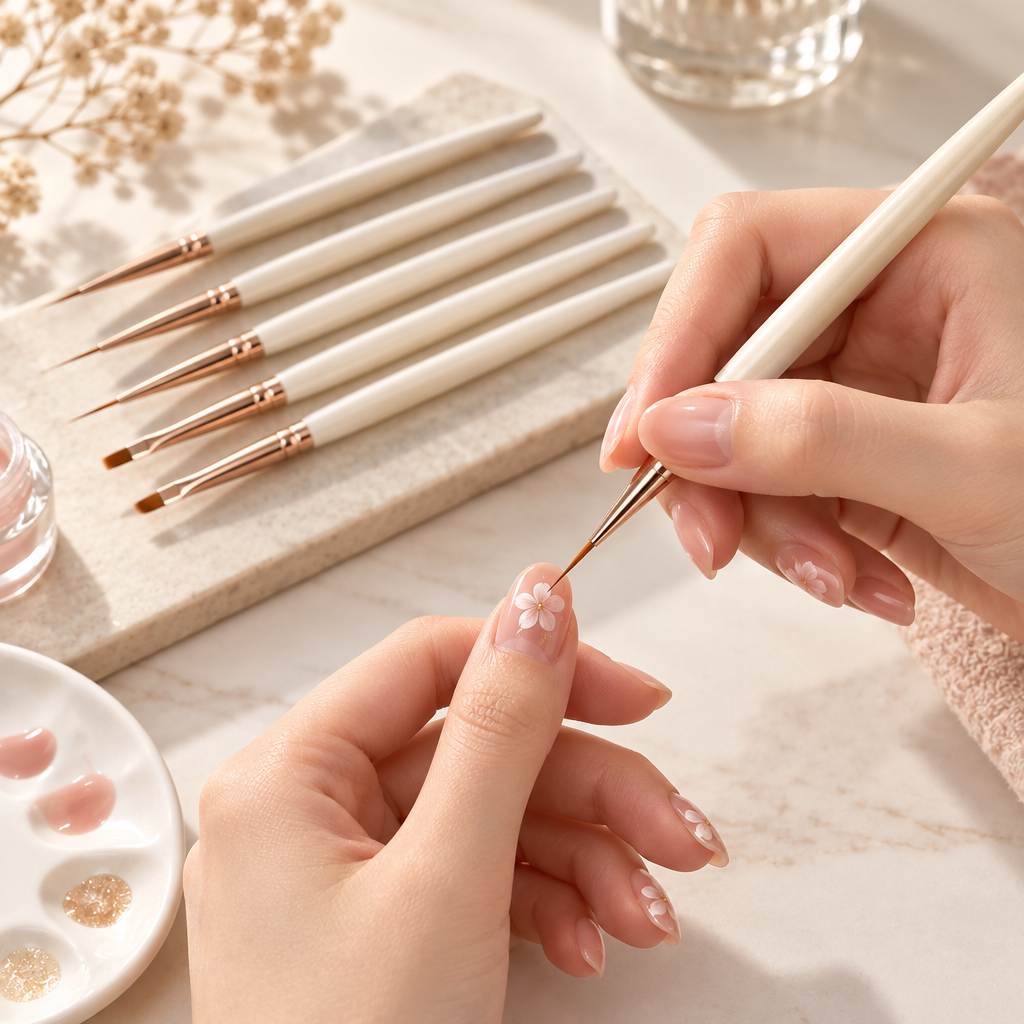 5-Piece Precision Nail Art Brush Set