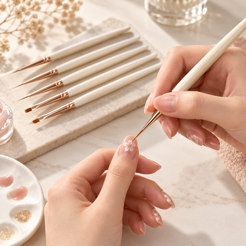5-Piece Precision Nail Art Brush Set